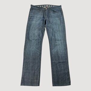 Earnest Sewn Jeans Mens 33x33 Hemingway Straight Full Leg Jeans